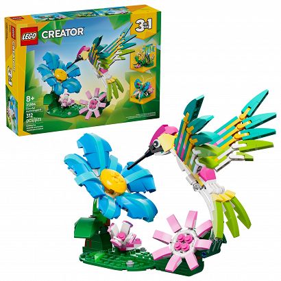 LEGO® 31384 Creator 3w1 - Dzikie zwierzęta: kolorowy koliber