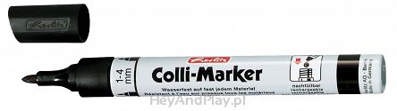 Marker wodoodporny ze stożkową końcówką - czarny Colli-Marker 