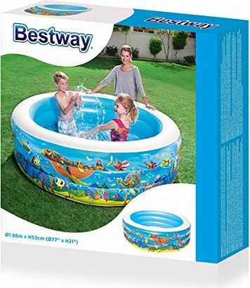 Bestway Hipo Dmuchany Basen Ogrodowy 196 x 53 cm 