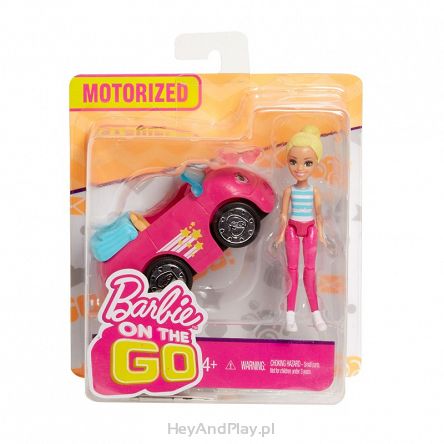 Barbie On The Go Pojazd + Lalka FHV76