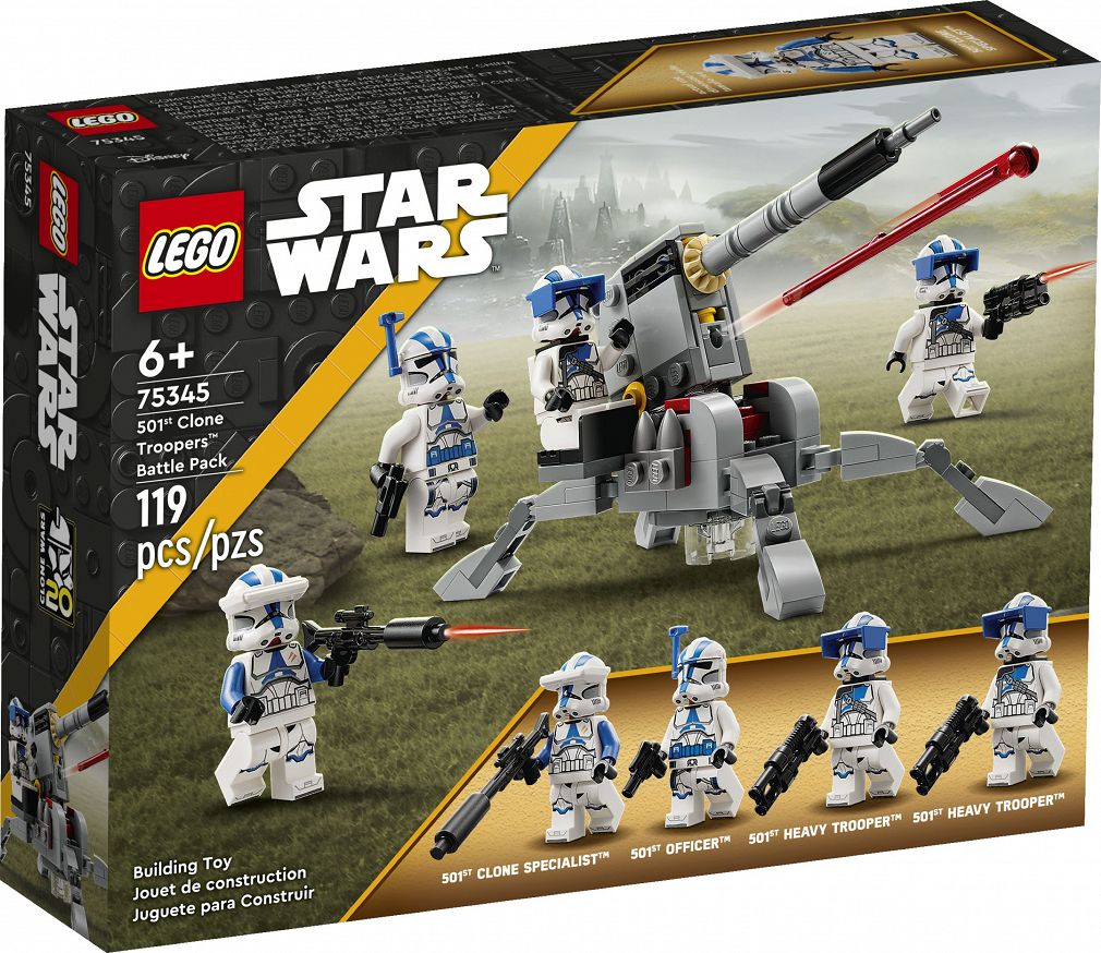 Lego Star Wars Zestaw Bitewny – Żołnierze-klony Z 501. Legionu 75345