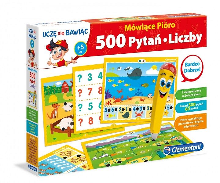 Clementoni Mówiące Pióro 500 Pytań Liczby 60964