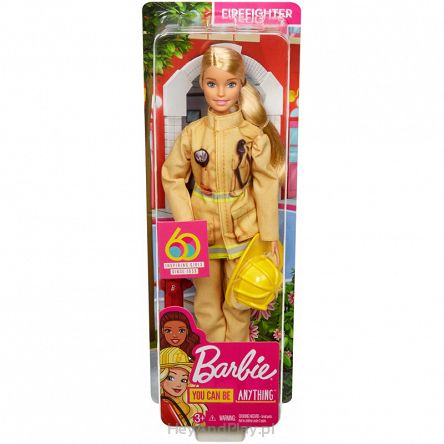 Barbie 60 Urodziny Lalka Strażaczka GFX29