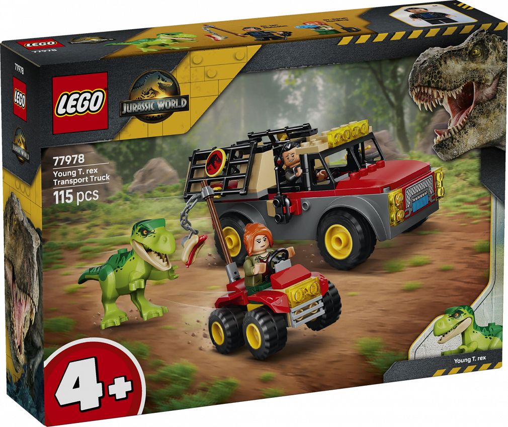 LEGO® 77978 Jurassic World - Ciężarówka do transportu młodego tyranozaura