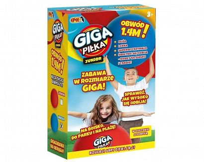 Giga piłka Junior czerwona Epee