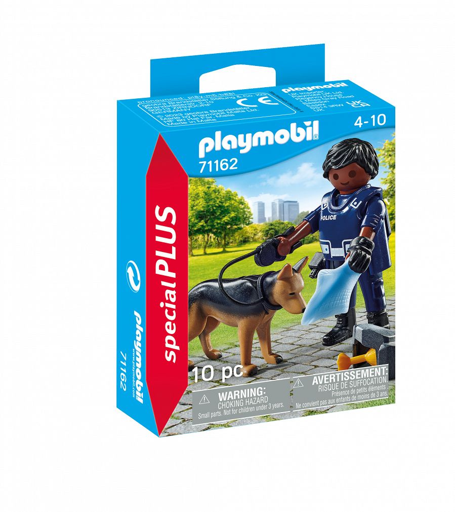 Playmobil Special Plus Policjant z psem tropiącym 71162