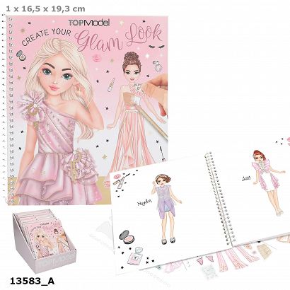Zestaw Glam Look Top Model z naklejkami 13583A