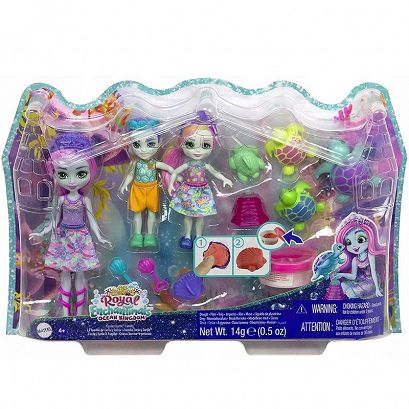 Enchantimals Family Tinsley Turtle + Siostry I Zwierzątka 