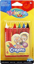Kredki do malowania twarzy 6 kolorów COLORINO