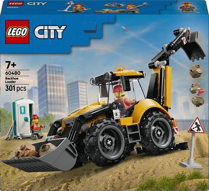LEGO City Żółta koparko-ładowarka 60480  