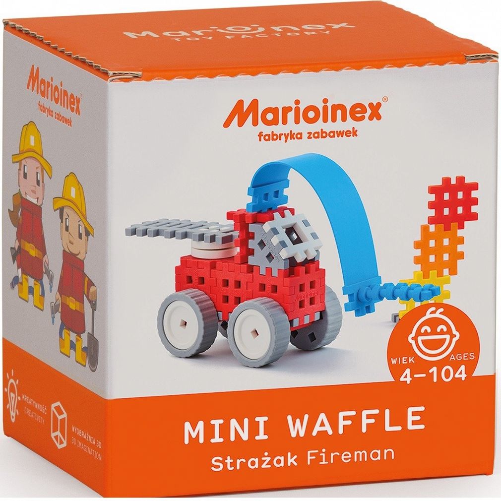 Marioinex Klocki Waffle Mini Strażak 