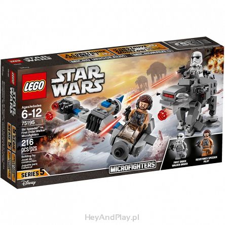 Lego Star Wars Ski Speeder kontra Maszyna Krocząca Najwyższego Porządku 75195