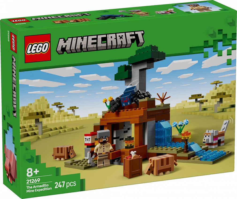 LEGO® 21269 Minecraft - Wyprawa do pancernikowej kopalni