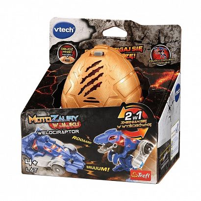 Zabawka interaktywna Vtech, Motozaury, Welociraptor w jajku