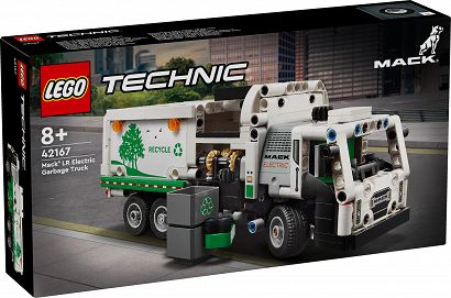 Lego Technic Śmieciarka Mack LR Electric 42167