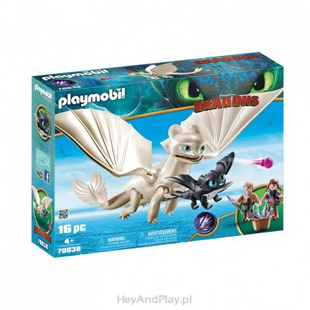 Playmobil Biała Furia z Małym Smokiem 70038
