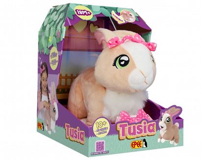 Tusia - królik interaktywny + kokardka do włosów Epee