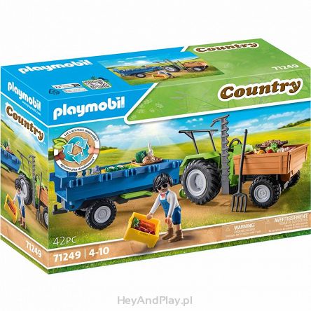 Playmobil Country Traktor Z Przyczepą 71249
