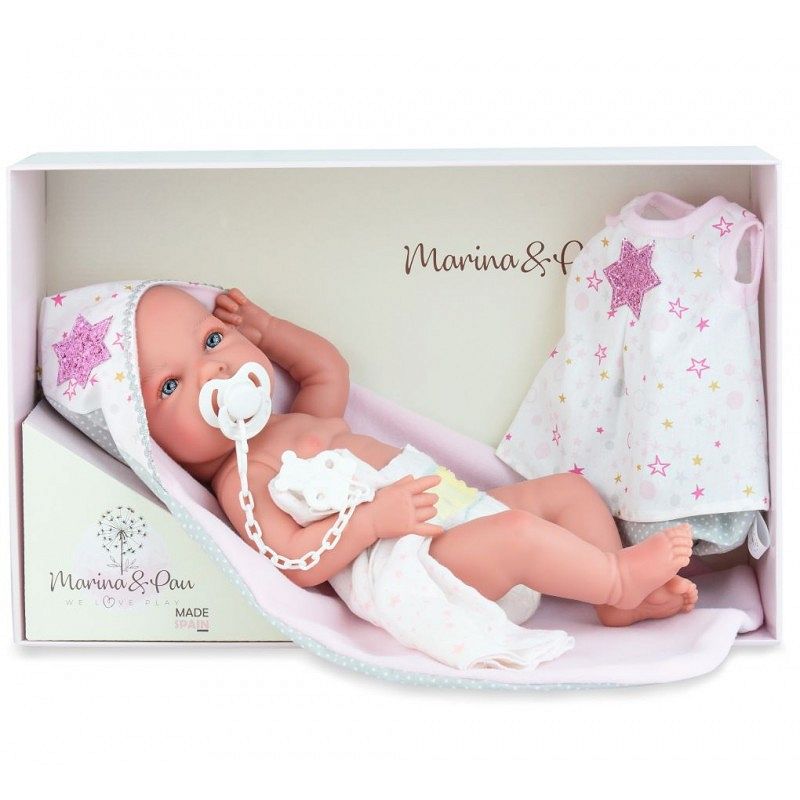 Lalka hiszpańska Ane Baby Trousseau z akcesoriami Marina & Pau 1606