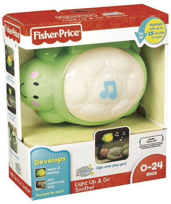 Fisher-Price Świecący Żółwik - Lampka z uspakajającymi melodiami