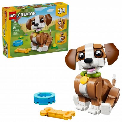 LEGO® 31382 Creator 3w1 - Urocze zwierzątka: psotny szczeniaczek