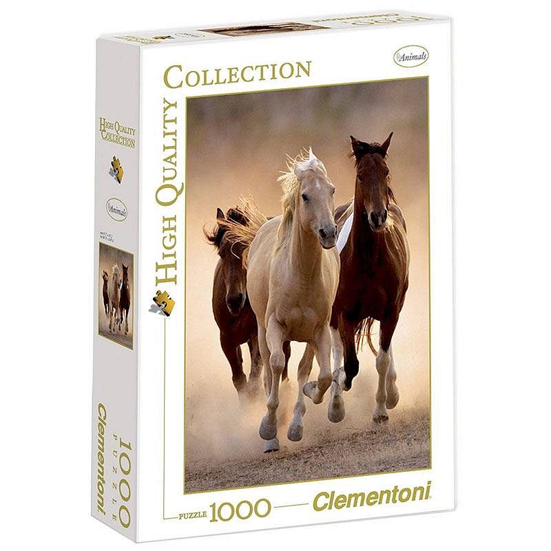 Clementoni - Puzzle Konie W Galopie 1000 Elem.