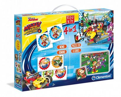 Clementoni 4 w 1 Edukit Myszka Mickey i Raźni Rajdowcy 13760